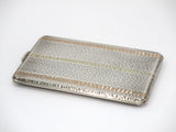 Sterling Silver Solid 14K Gold James E. Blake Co Antique Hammered Cigarette Case