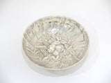 5.75" Sterling Silver S. Kirk & Son Antique Fruit Flower Repousse Candy Nut Dish