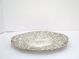 11 in - Sterling Silver Gorham Antique Floral Repousse Serving Dish