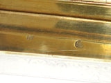 3.25" European Silver Gilt Interior Antique Austrian 1830-1839 Floral Snuff Box