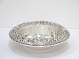 9.5 in - Sterling Silver S. Kirk & Son Vintage Floral Repousse Serving Bowl