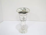 9.25 in Sterling Silver Graff, Washbourne & Dunn Antique Garlands Wavy Rim Vase