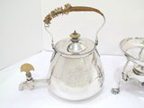 Sterling Silver Antique English 1773 Heraldic Coat of Arms Griffin Samovar