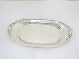 13.5 in - Sterling Silver De Matteo Vintage Floral Oval Serving Dish