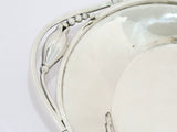 13.5 in - Sterling Silver De Matteo Vintage Floral Oval Serving Dish