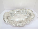 20 in - Sterling Silver Gorham Antique Poppy Flower Oval Centerpiece Bowl