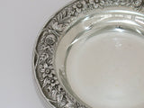 5.5 in - Sterling Silver S. Kirk & Son Antique Floral Repousse Serving Plate