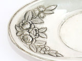 Sterling Silver S. Kirk & Son Antique Floral Repousse Gravy Boat w/ Saucer