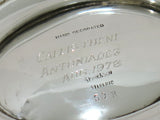 Sterling Silver S. Kirk & Son Antique Floral Repousse Gravy Boat w/ Saucer