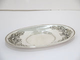 Sterling Silver S. Kirk & Son Antique Floral Repousse Gravy Boat w/ Saucer