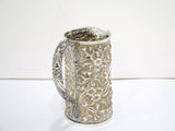 6.75 in - Sterling Silver S. Kirk & Son Antique Floral Repousse Creamer