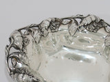 6.25 in - Sterling Silver Frank W. Smith Antique Peony Oval Candy Nut Dish