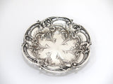 5.5 in Sterling Silver Reed & Barton Antique Floral Scroll Round Candy Nut Dish