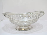 15 in Sterling Silver Gorham Antique Scallop Ornament Footed Oval Serving Basket