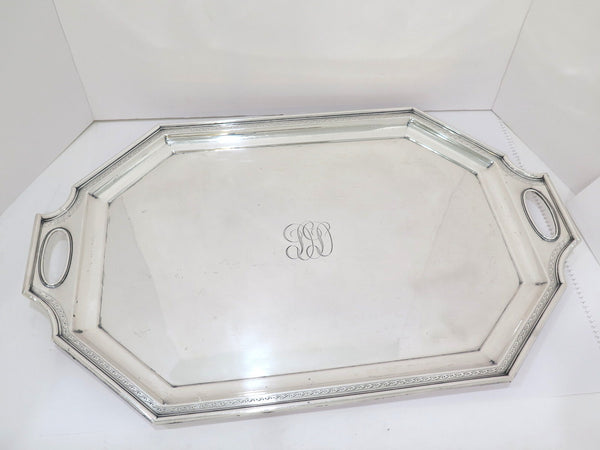 25.5 in - Sterling Silver Durgin Antique Octagonal Tray