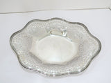 15 3/8" Sterling Silver Tiffany & Co. Antique Scroll Openwork Wavy Serving Bowl