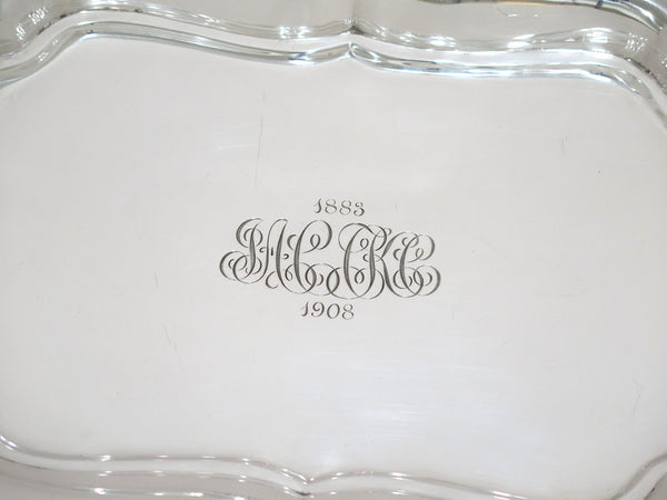 12 in - Sterling Silver Tiffany & Co. Antique c. 1908 Openwork Wavy Platter