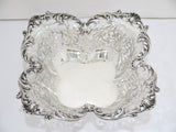 10 in - Sterling Silver Howard Sterling Co. Antique Flower-Shaped Serving Basket