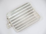 6.25 in - Sterling Silver Tiffany & Co. Antique Striped Flask