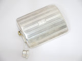 6.25 in - Sterling Silver Tiffany & Co. Antique Striped Flask