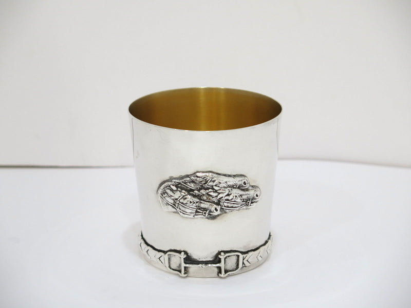 3.5 in - Sterling Silver Tiffany & Co. Vintage Horse-Themed Cup