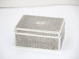 4 in - Sterling Silver Wood Tiffany & Co. Antique Ornate Box