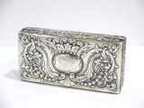 6 7/8 in - Sterling Silver Gilded Interior Tiffany & Co. Antique Crown Lions Box