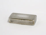 2 5/8 in - Sterling Silver Gilded Interior Antique English c. 1820 Snuff Box