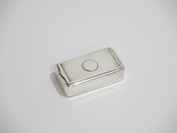 2.5 in Sterling Silver Gilded Interior Antique English London 1811 Snuff Box