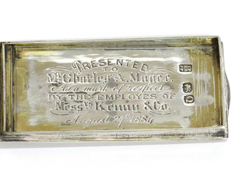 2.5 in Sterling Silver Gilded Interior Antique English London 1811 Snuff Box