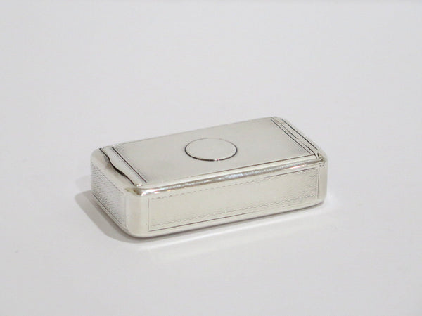 2.5 in Sterling Silver Gilded Interior Antique English London 1811 Snuff Box