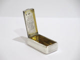 2.5 in Sterling Silver Gilded Interior Antique English London 1811 Snuff Box