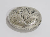 2 5/8 in - European Silver Antique German Hanau Three Cupids Oval Snuff Box