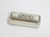 3.25 in - Sterling Silver Antique English Birmingham Three Cupids Snuff Box