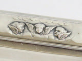 3.25 in - Sterling Silver Antique English Birmingham Three Cupids Snuff Box