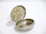 2 5/8 in - European Silver Antique German Hanau Three Cupids Oval Snuff Box