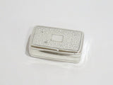 2 1/8" Sterling Silver Gilded Interior Antique English Georgian c 1814 Snuff Box