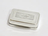 2 1/8" Sterling Silver Gilded Interior Antique English Georgian c 1814 Snuff Box