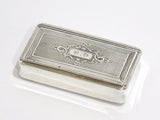 3 1/8 in Sterling Silver Gilded Interior Antique French c. 1890 Ornate Snuff Box