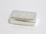 2 1/8" Sterling Silver Gilded Interior Antique English Georgian c 1814 Snuff Box