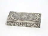 3 3/8 in - European Silver Gilded Interior Antique Continental Ornate Snuff Box