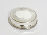 1 5/8 in - Sterling Silver Gilt Interior Vintage W. German Floral Oval Pill Case