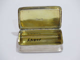 3" Sterling Silver Gilded Interior Antique English Thomas Shaw c. 1822 Snuff Box