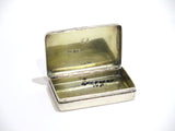 3 in - Sterling Silver Gold Wash Interior Antique English 1824 Snuff Box